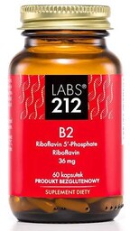 LABS212 Riboflavin Witamina B2 Ryboflawina, 60 kaps.