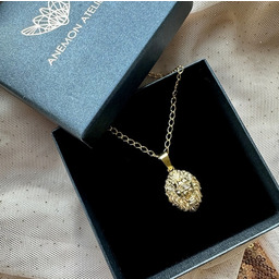 Pakamera Naszyjnik złoty LEW , zawieszka z lwem