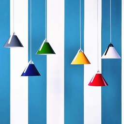 Deko-Light Lampa wisząca Diversity niebieski kobalt