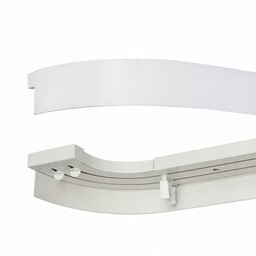 Karnisz osłona Łuk 2-torowy 400 Szyna sufitowa Pcv