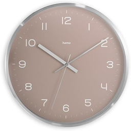 Hama Fiji Zegar Ścienny Radiowy 30cm, Cichy Mechanizm,