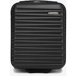 Walizka kabinowa z ABS-u z żebrowaniem czarna