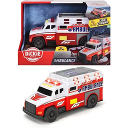 Dickie Toys 203302013 Ambulance, czerwony/biały