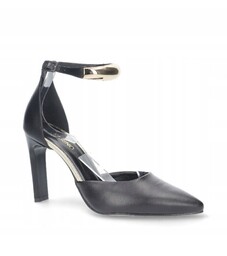 Karino 5538/076 czarne sandały szpilki skórzane modne eleganckie