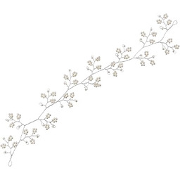 A&A Grzebień do włosów z perłowymi kwiatami