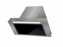 TOFLESZ Okap podszafkowy 90cm LUMINO inox, czarna szyba