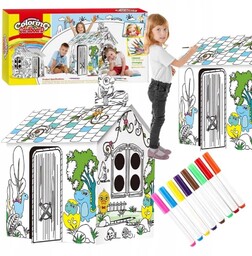 Domek Kartonowy Do Malowania XXL
