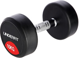 UNDERFIT Hantla gumowana 10 kg do ćwiczeń siłowych