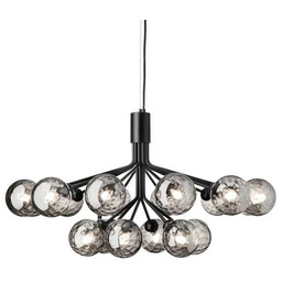 Nuura Aps - Apiales 18 Chandelier Satin Black/Optic