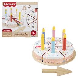 FISHER PRICE Zabawka Drewniany tort urodzinowy JGR82