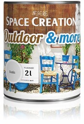 Space Creation Biała Farba ogrodowa Outdoor 2x1l