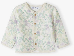 Pikowa bluza w kwiaty - bomberka dla niemowlaka