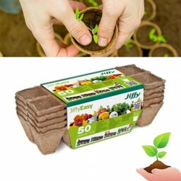 Wielodoniczki torfowe BIO do rozsady Jiffy Easy 5