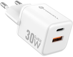 Forcell Ładowarka sieciowa GaN USB-C PD, USB-A QC