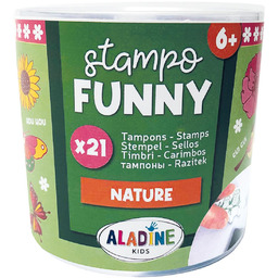 Aladine - Naturalna Pieczątka z czarnym tuszem -