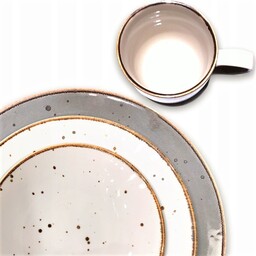 Alumina MIX 8 serwis Obiadowy Filiżanki 10 osób