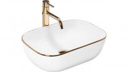 REA-U8736 Umywalka nablatowa Belinda Gold Edge