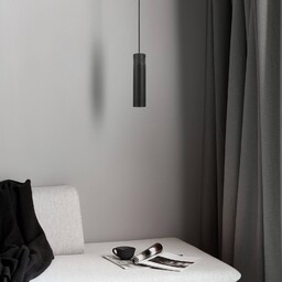 Nordlux Żyrandol Tilo, 1-pkt., czarny
