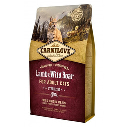 Karma sucha dla kotów CARNILOVE Cat Lamb&Wild Boar