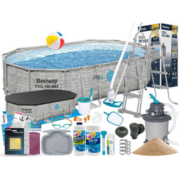 Basen Bestway 488x305x107 Ogrodowy Stelażowy 56946 21w1