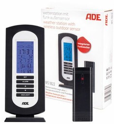 ADE WS1822 Cyfrowa stacja pogody z budzikiem