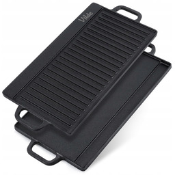 Płyta Żeliwna patelnia prostokątna dwustronna grillowa na ognisko
