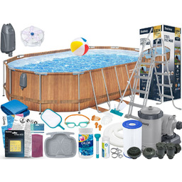 Basen Bestway 610x366x122 Ogrodowy Stelażowy 56719 20w1
