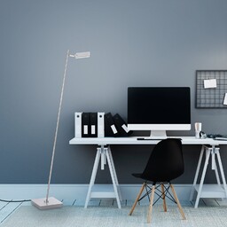 Lampa Podłogowa PURE, Pure Mira, ściemnialny, szary, salon,