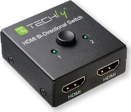 Techly 108606 Przełącznik HDMI 2-portowy, dwukierunkowy 2x1 lub