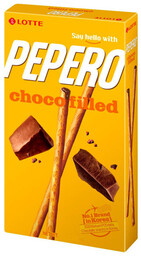 Paluszki Pepero Nude - wypełnione czekoladą 45g -