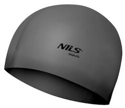 CZEPEK SILIKONOWY NILS AQUA NQC JEDNOKOLOROWY SL02 CIEMNOSZARY