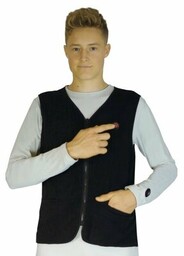 GLOVII Podgrzewana kamizelka GV1XL (rozmiar XL) Czarny