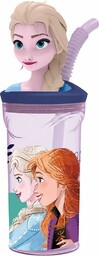 Disney Plastikowy niebieski kubek dla dziewczynek Frozen Elsa