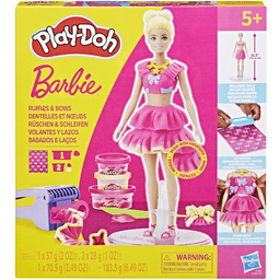 Zestaw lalek Play-Doh Barbie Falbanki i kokardki