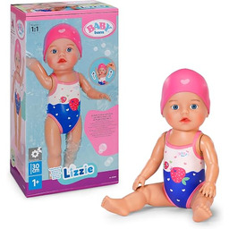 Baby Born Pływająca lalka Lizzie, 30 cm, wodoodporna,