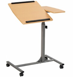Regulowane biurko stolik z kółkami na laptopa