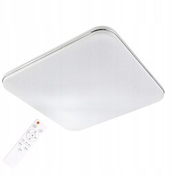 Lampa Plafon Led Dekoracyjny Efekt Gwiazd Biały 36W-72W
