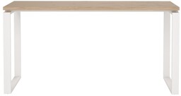 Biurko loftowe jackson hickory / białe mat 150