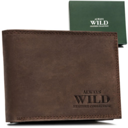 Portfel skórzany Always Wild N304-MWH brązowy