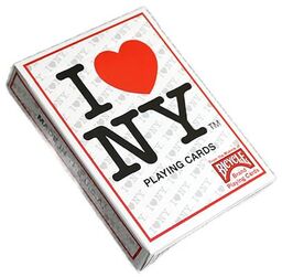 Karty Bicycle I Love NY Poker Air Cushion