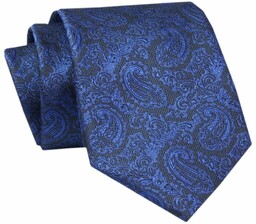 Męski Krawat - ALTIES - Klasyczny - Niebieski