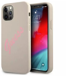 Guess GUHCP12MLSVSGP iPhone 12/12 Pro 6,1" szaro różowy/grey