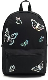 Cropp - Czarny plecak z motylkami - Czarny