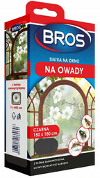 Bros-siatka na okno 150x180 cm czarna