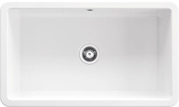 Deante Lumi ZCU_610D Ceramiczny Biały Zlewozmywak prostokątny