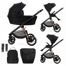 Wózek wielofunkcyjny 2w1 spacerówka gondola adaptery plecak antyrefluks