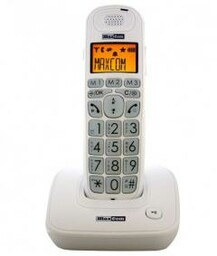 Maxcom MC6800BB Biały Telefon bezprzewodowy