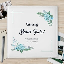 Duży album na zdjęcia z nadrukiem dla babci