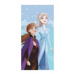Setino Ręcznik plażowy 70x140 Frozen Anna i Elsa