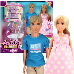 WOOPIE ROYAL Zestaw Lalek Rodzina Lily w Ciąży